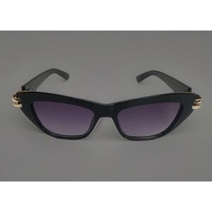 Dior CDior B2U Sunglass Women Black Cat Eye Frame Purple Lens Butterfly EUC